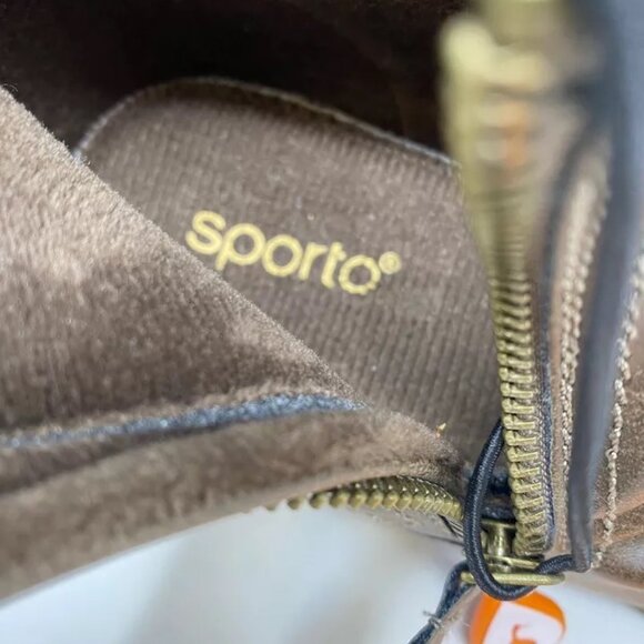 SPORTO Honor Faux Leather Sweater Women's Booties Boots 7 - Picture 7 of 10